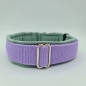 Preview: Halsband Flieder und Salbei, gepolstert & verstellbar